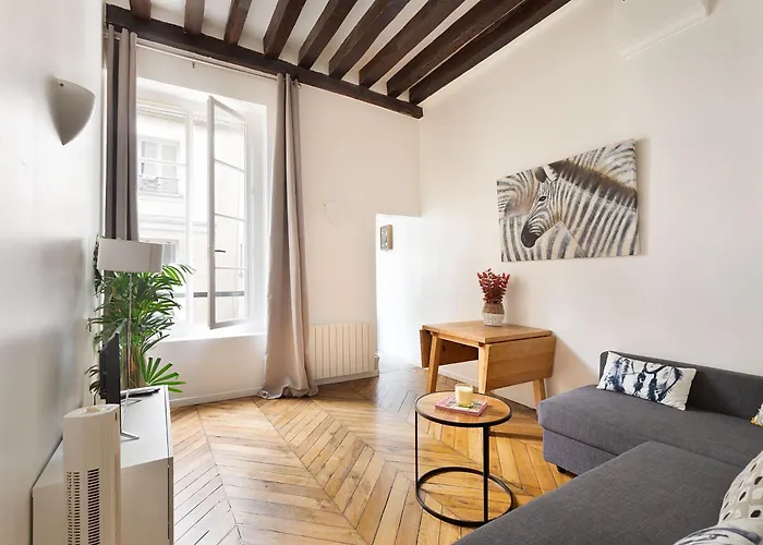 Lägenhet Louvre & Chatelet-1br Cosy Paris